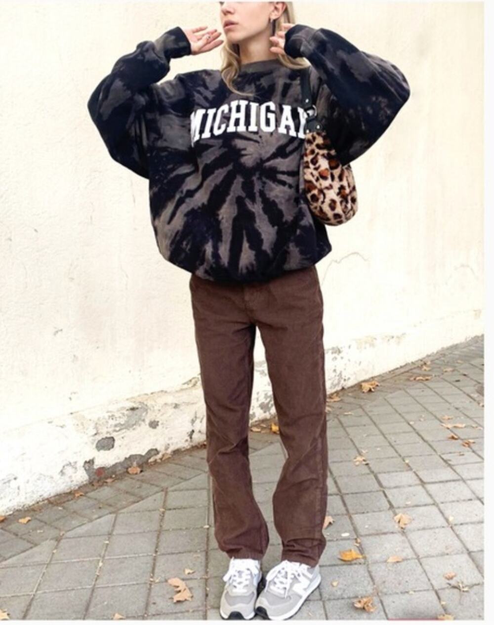 Subdued High Rise Straight Boyfriend Corduroy Brown Size 30